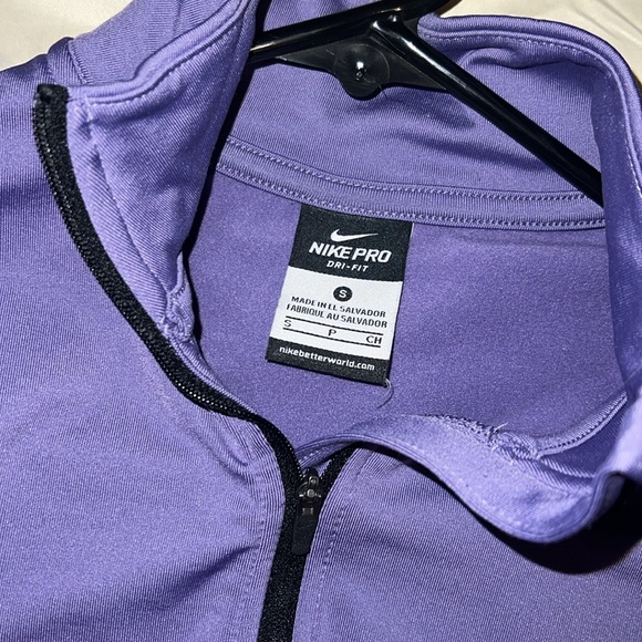 Bike Quarter Zip in purple, size small - Picture 2 of 2